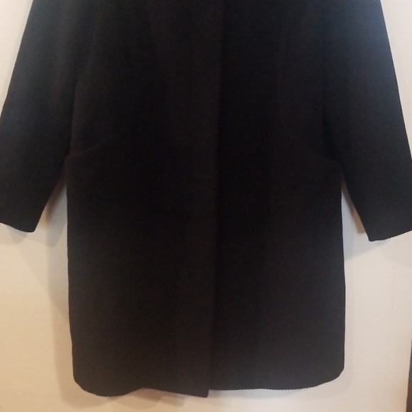 DAKS LONDON NAVYBLUE WOOL COAT SIZE 10 - Picture 2 of 7
